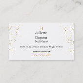 Abstracte stijlvolle bus met schrijfkundigen visitekaartje (Achterkant)