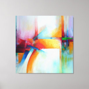 Abstracte stijlvolle, dynamische moderne decokunst canvas afdruk