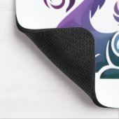 Abstracte Stijlvolle Paarse Dragon Gradient Logo Muismat (Hoek)