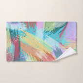 Abstracte stijlvolle pasta-kleuren bad handdoek (Handdoek)