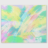 Abstracte stijlvolle pasta-kleuren cadeaupapier (Vlak)