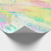 Abstracte stijlvolle pasta-kleuren cadeaupapier (Hoek)