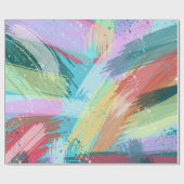 Abstracte stijlvolle pasta-kleuren cadeaupapier (Vlak)