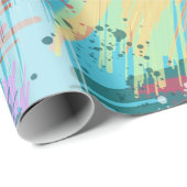 Abstracte stijlvolle pasta-kleuren cadeaupapier (Rol Hoek)