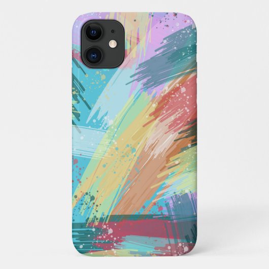 Abstracte stijlvolle pasta-kleuren Case-Mate iPhone case (Achterkant)