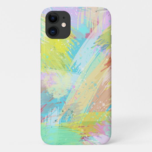 Abstracte stijlvolle pasta-kleuren Case-Mate iPhone case (Achterkant)