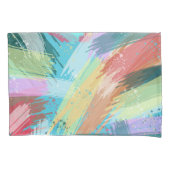 Abstracte stijlvolle pasta-kleuren kussensloop (Voorkant)