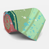 Abstracte stijlvolle pasta-kleuren stropdas (Opgerold)