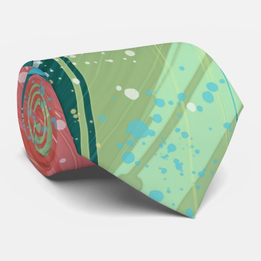 Abstracte stijlvolle pasta-kleuren stropdas (Opgerold)