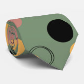 Abstracte stijlvolle vormgeving, groene mannen stropdas (Opgerold)