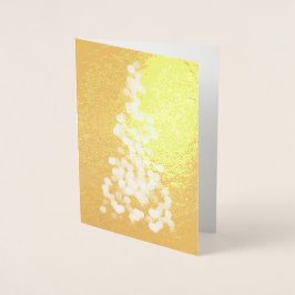 Abstracte stip kerstboom op goud folie kaarten