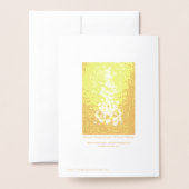 Abstracte stip kerstboom op goud folie kaarten (Met envelop)