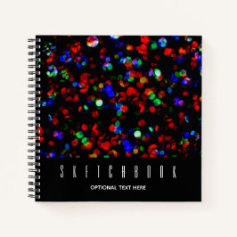Abstracte Stippen Colorful Black Sketch Book Notitieboek