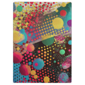 Abstracte stippen klembord (Achterkant)