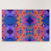 Abstracte stippen met kleurrijke geometrische 1000 legpuzzel (Horizontaal)