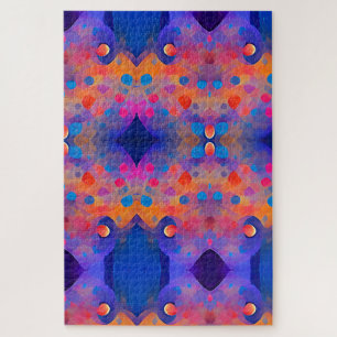 Abstracte stippen met kleurrijke geometrische 1000 legpuzzel