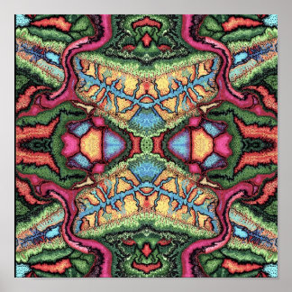 Abstracte Stippen Poster