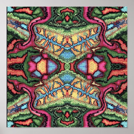 Abstracte Stippen Poster (Voorkant)