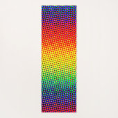 Abstracte stippen Regenboog Levendig Opgewekt Kleu Yogamat (Achterkant)