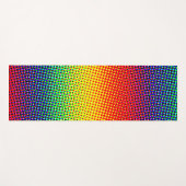 Abstracte stippen Regenboog Levendig Opgewekt Kleu Yogamat (Voorkant (horizontaal))