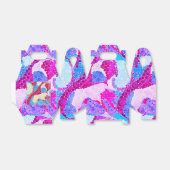 Abstracte stippen roze paarse blauwe cirkels leuk bedankdoosjes (Uitgevouwen)