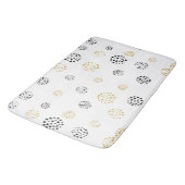 Abstracte stippen voor zwart en goud badmat (Gekanteld)