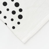 Abstracte stippen voor zwart en goud fleece deken (Hoek)