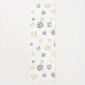 Abstracte stippen voor zwart en goud yogamat (Achterkant)