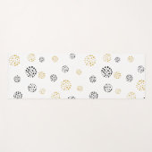 Abstracte stippen voor zwart en goud yogamat (Voorkant (horizontaal))