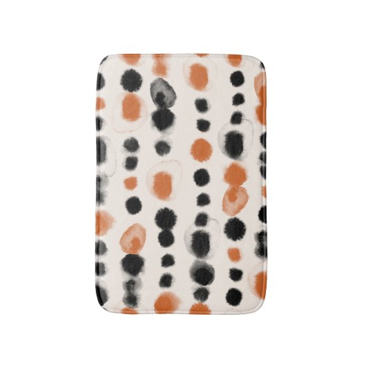 Abstracte stippen: Waterverf geometrie. Badmat (Voorkant Verticaal)