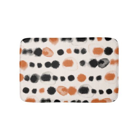 Abstracte stippen: Waterverf geometrie. Badmat (Voorkant)