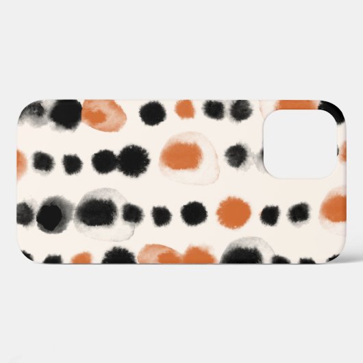 Abstracte stippen: Waterverf geometrie. Case-Mate iPhone Case (Achterkant (horizontaal))