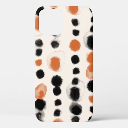 Abstracte stippen: Waterverf geometrie. Case-Mate iPhone Case (Achterkant)