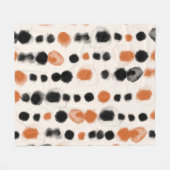 Abstracte stippen: Waterverf geometrie. Fleece Deken (Voorkant (Horizontaal))