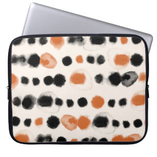 Abstracte stippen: Waterverf geometrie. Laptop Sleeve