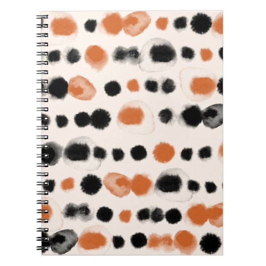 Abstracte stippen: Waterverf geometrie. Notitieboek (Voorkant)
