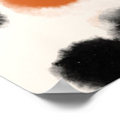Abstracte stippen: Waterverf geometrie. Poster (Hoek)