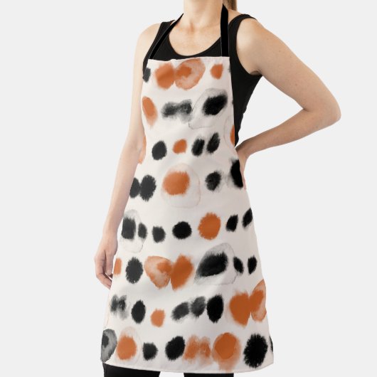 Abstracte stippen: Waterverf geometrie. Schort (Insitu)