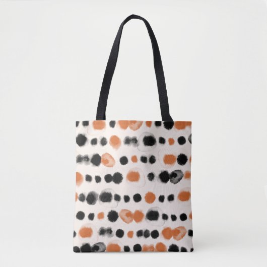 Abstracte stippen: Waterverf geometrie. Tote Bag (Voorkant)