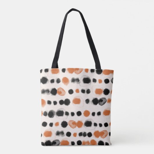 Abstracte stippen: Waterverf geometrie. Tote Bag (Achterkant)