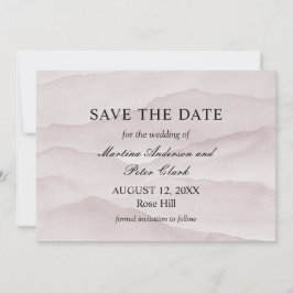 Abstracte stoffige roos bergen bruiloft save the date
