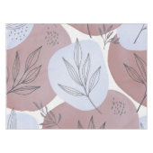 Abstracte stoffige roos en saliegroene botanische tafelkleed (Voorkant (Horizontaal))