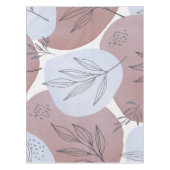 Abstracte stoffige roos en saliegroene botanische tafelkleed (Voorkant)