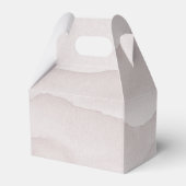 Abstracte stoffige roos gepersonaliseerde bruiloft bedankdoosjes (Achterkant)