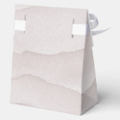 Abstracte stoffige roos gepersonaliseerde bruiloft bedankdoosjes (Achterkant)