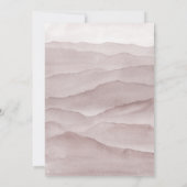 Abstracte stoffige roos huwelijksuitnodiging kaart (Achterkant)