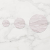 Abstracte stoffige roos marmeren bruiloft confetti (Voorkanten)