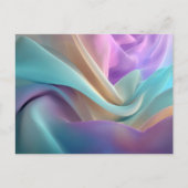 Abstracte stoftextuur in pasteltinten briefkaart (Voorkant)