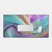 Abstracte stoftextuur in pasteltinten bureaumat (Keyboard & Muis)