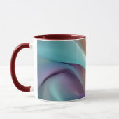 Abstracte stoftextuur in pasteltinten mok (Links)